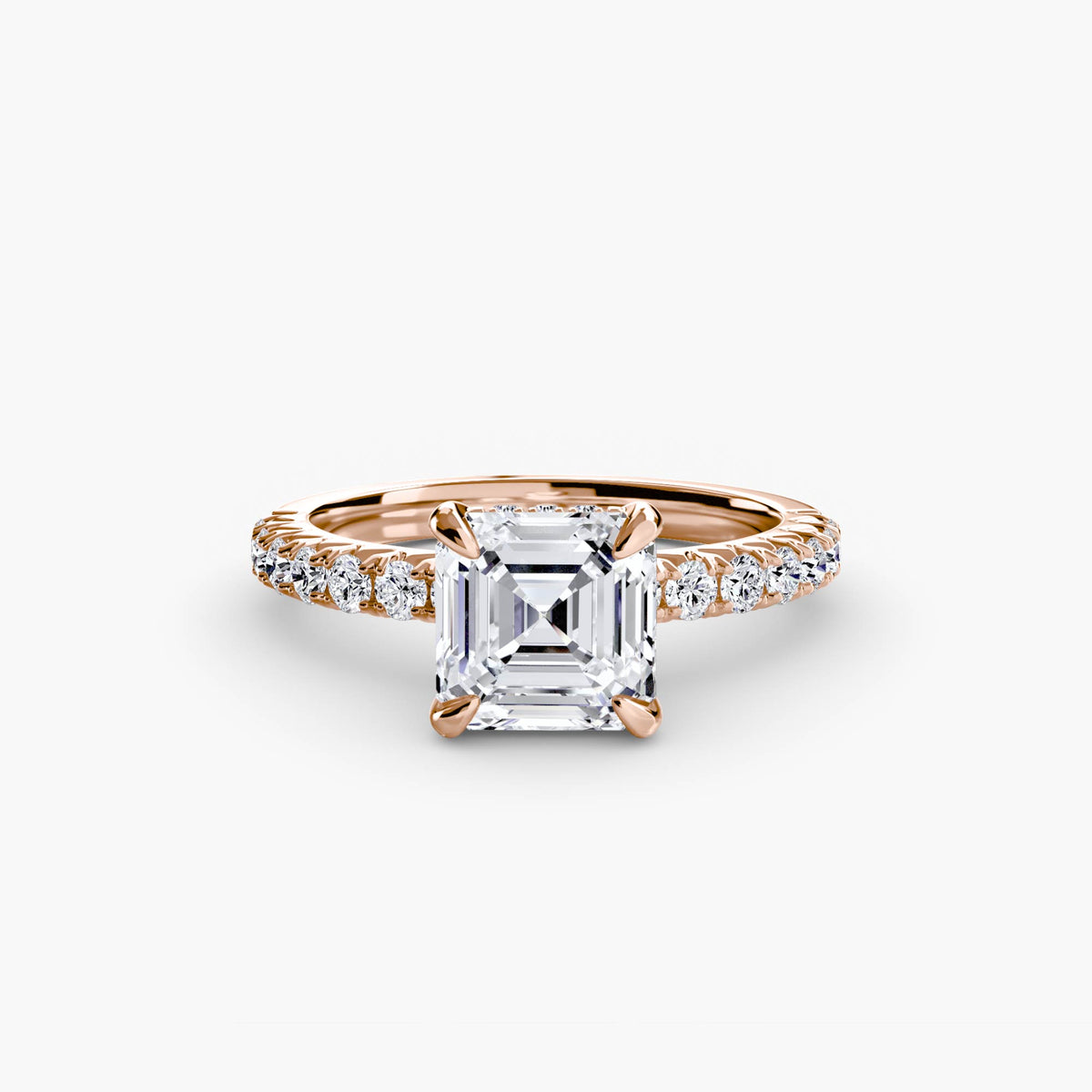 Solitaire with Pavé 6 – Ringfassung / Ring setting