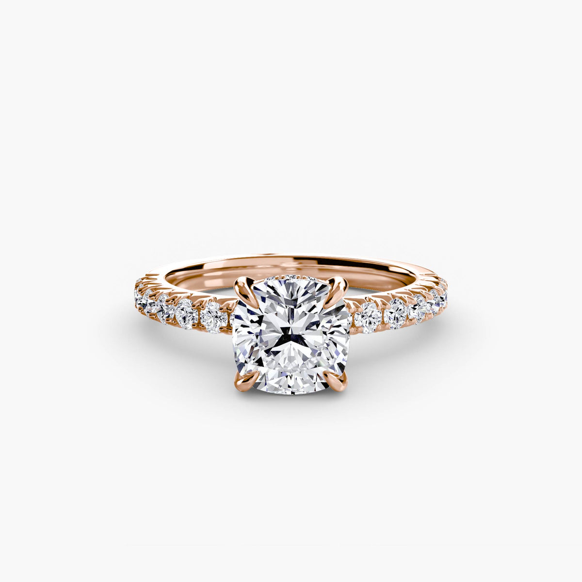 Solitaire with Pavé 6 – Ringfassung / Ring setting