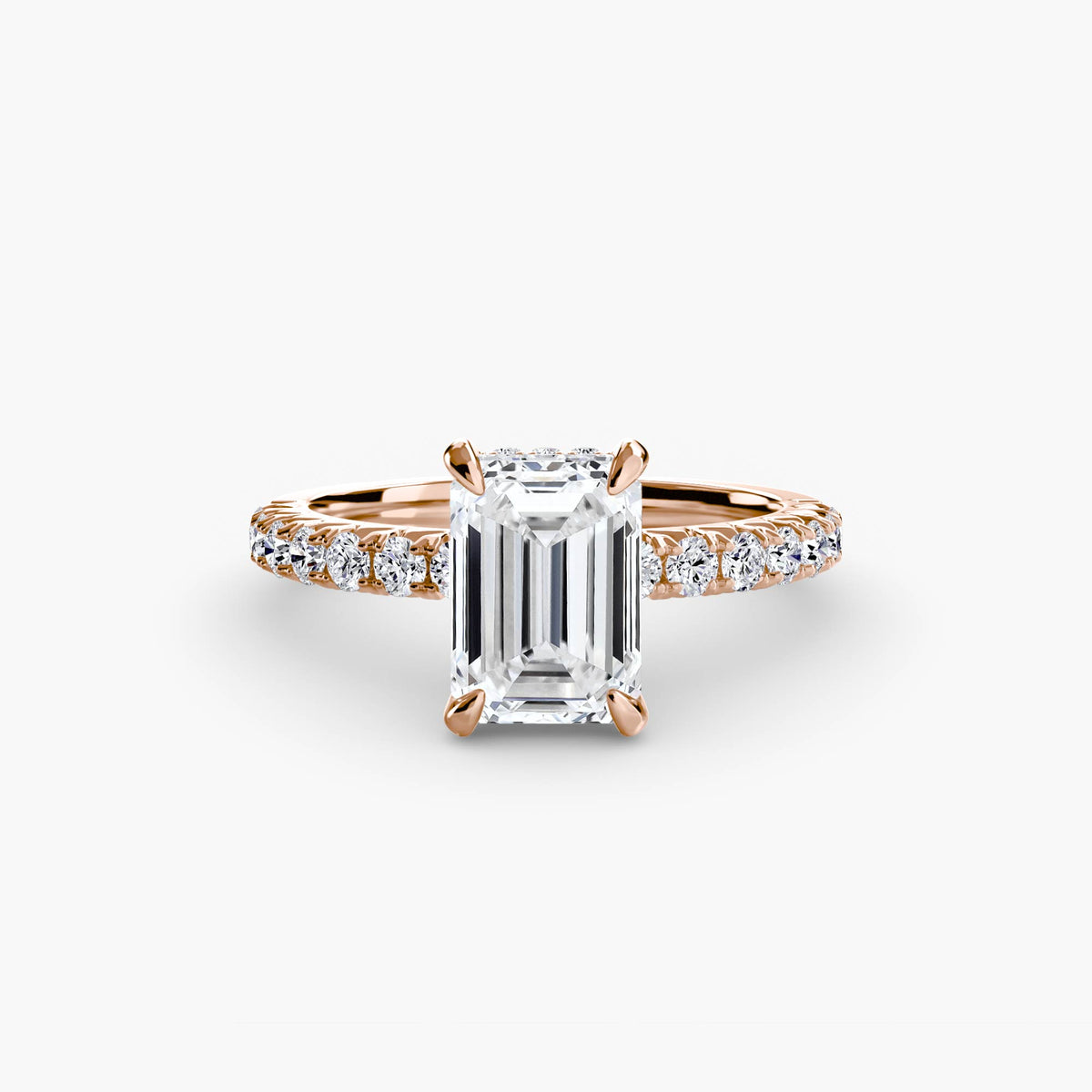 Solitaire with Pavé 6 – Ringfassung / Ring setting