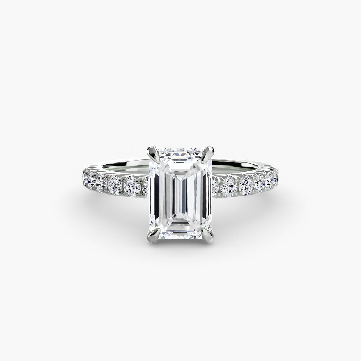 Solitaire with Pavé 6 – Ringfassung / Ring setting