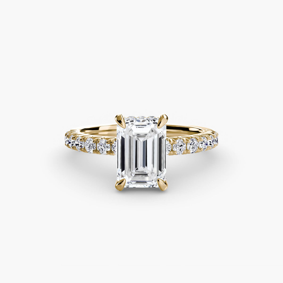 Solitaire with Pavé 6 – Ringfassung / Ring setting