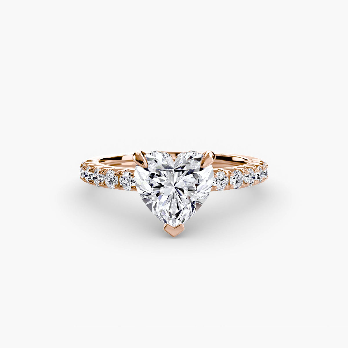 Solitaire with Pavé 6 – Ringfassung / Ring setting