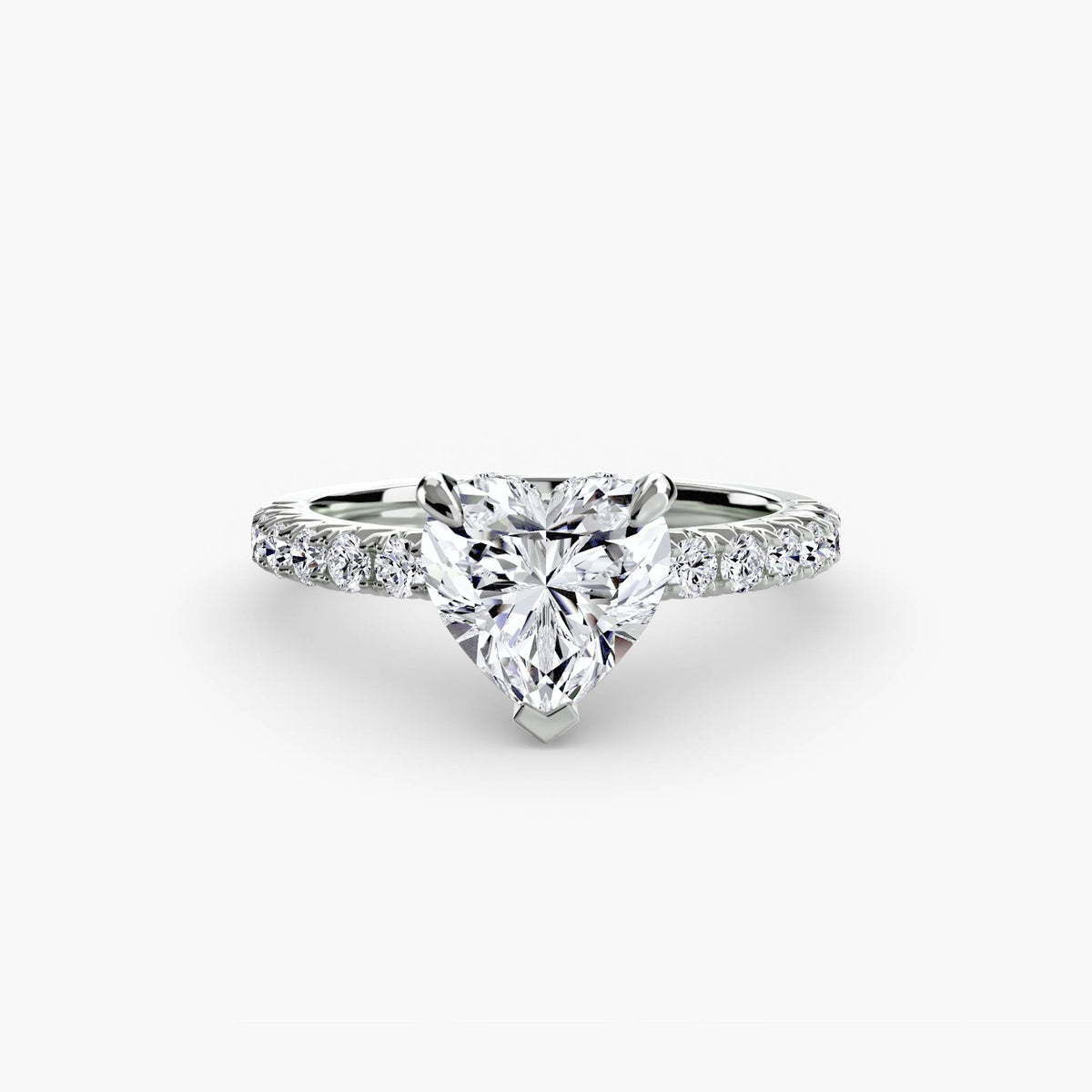 Solitaire with Pavé 6 – Ringfassung / Ring setting