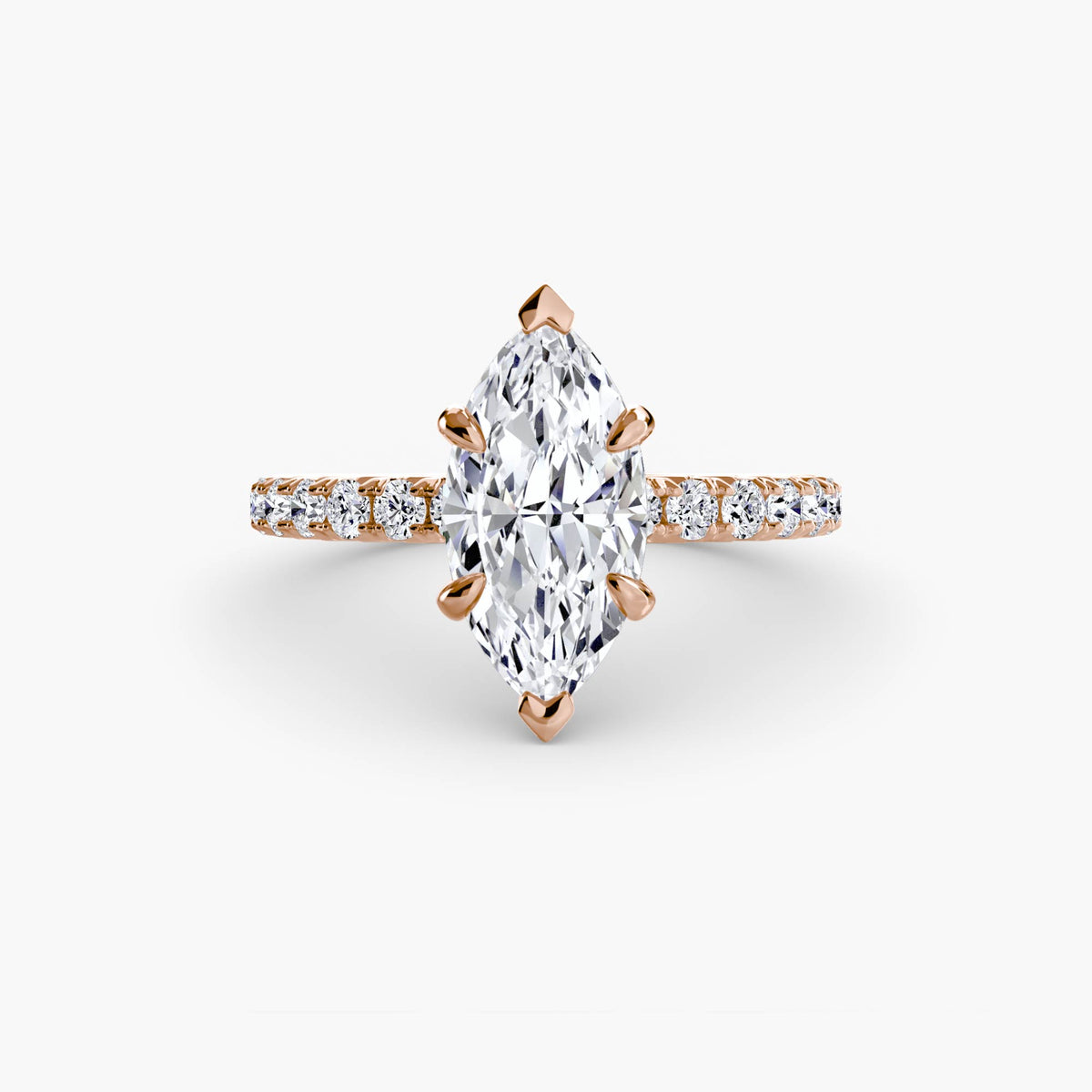 Solitaire with Pavé 6 – Ringfassung / Ring setting