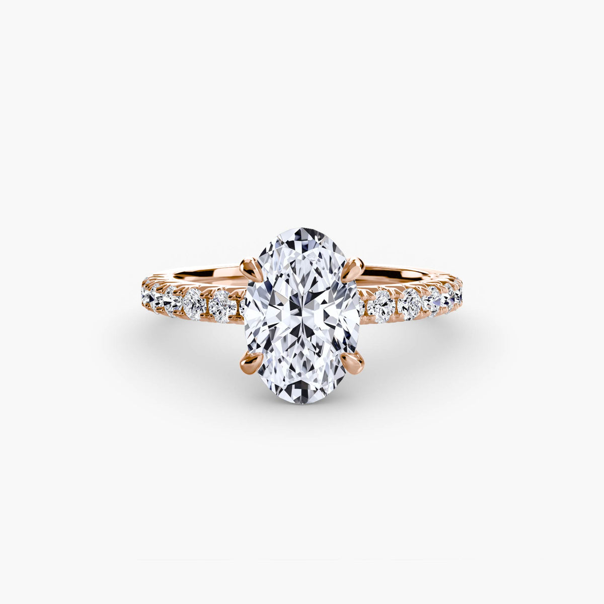 Solitaire with Pavé 6 – Ringfassung / Ring setting