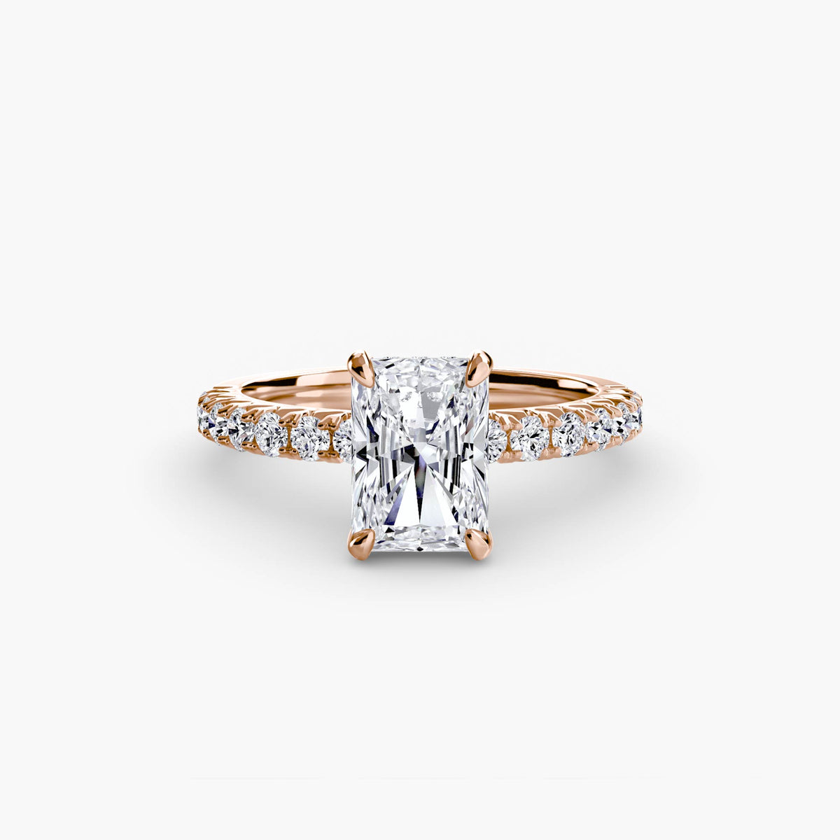 Solitaire with Pavé 6 – Ringfassung / Ring setting