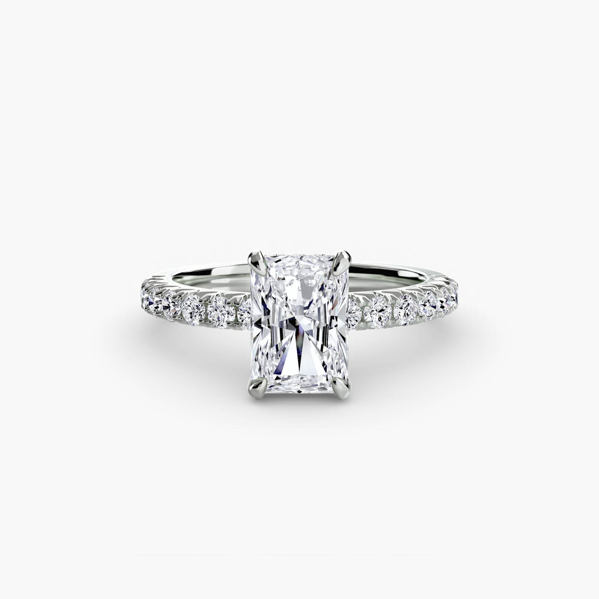 Solitaire with Pavé 6 – Ringfassung / Ring setting