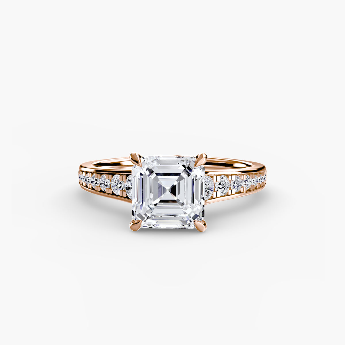 Solitaire with Pavé 7 – Ringfassung / Ring setting