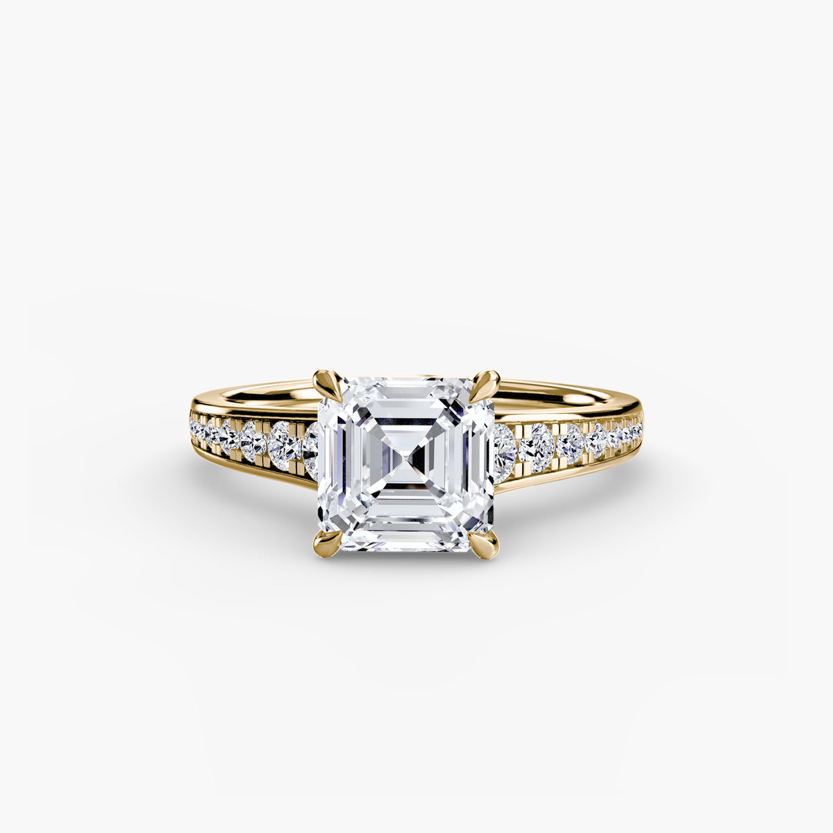 Solitaire with Pavé 7 – Ringfassung / Ring setting