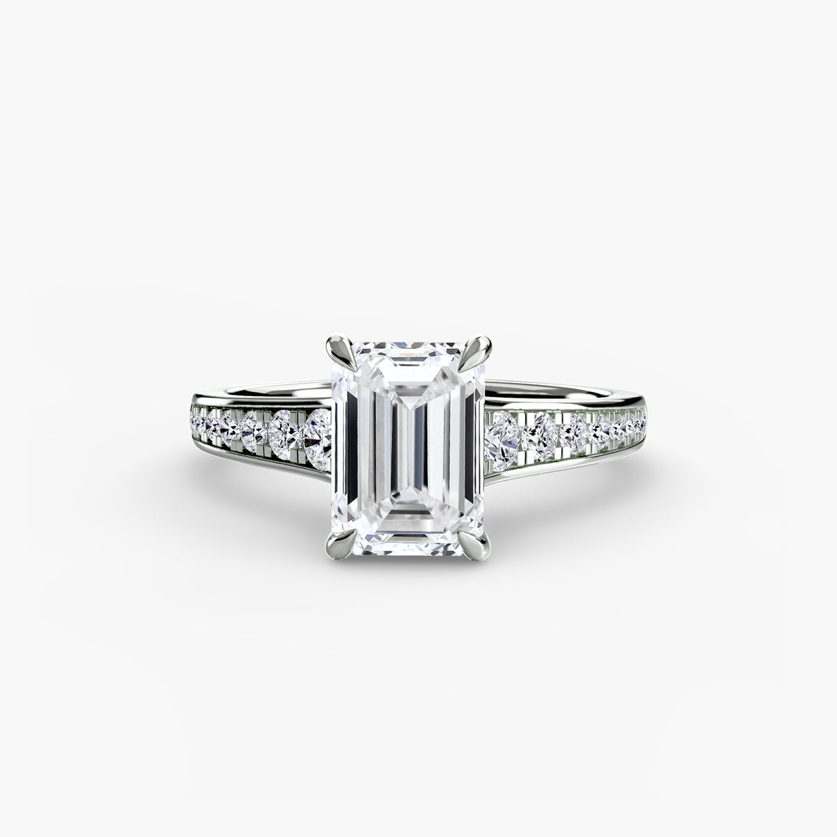 Solitaire with Pavé 7 – Ringfassung / Ring setting