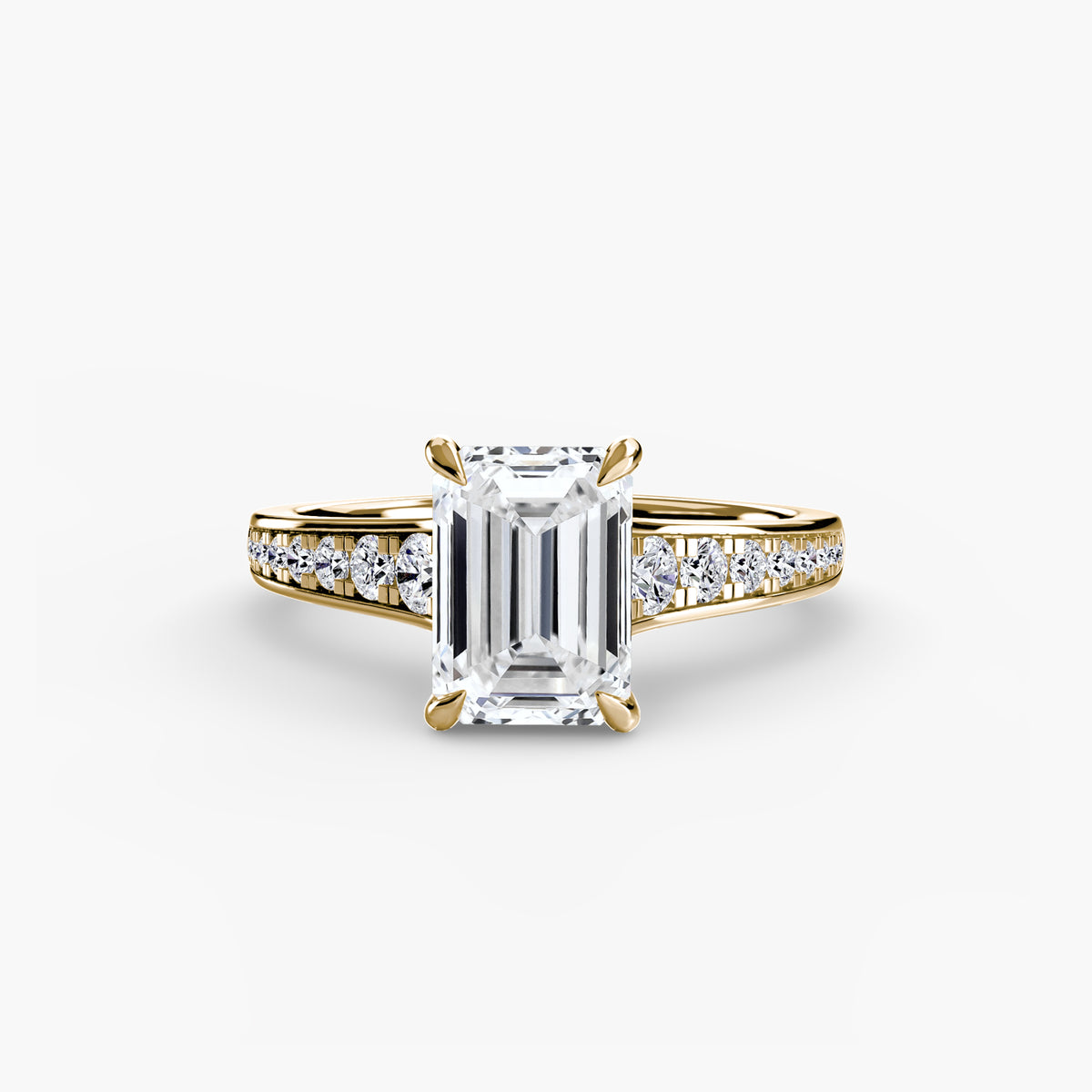 Solitaire with Pavé 7 – Ringfassung / Ring setting