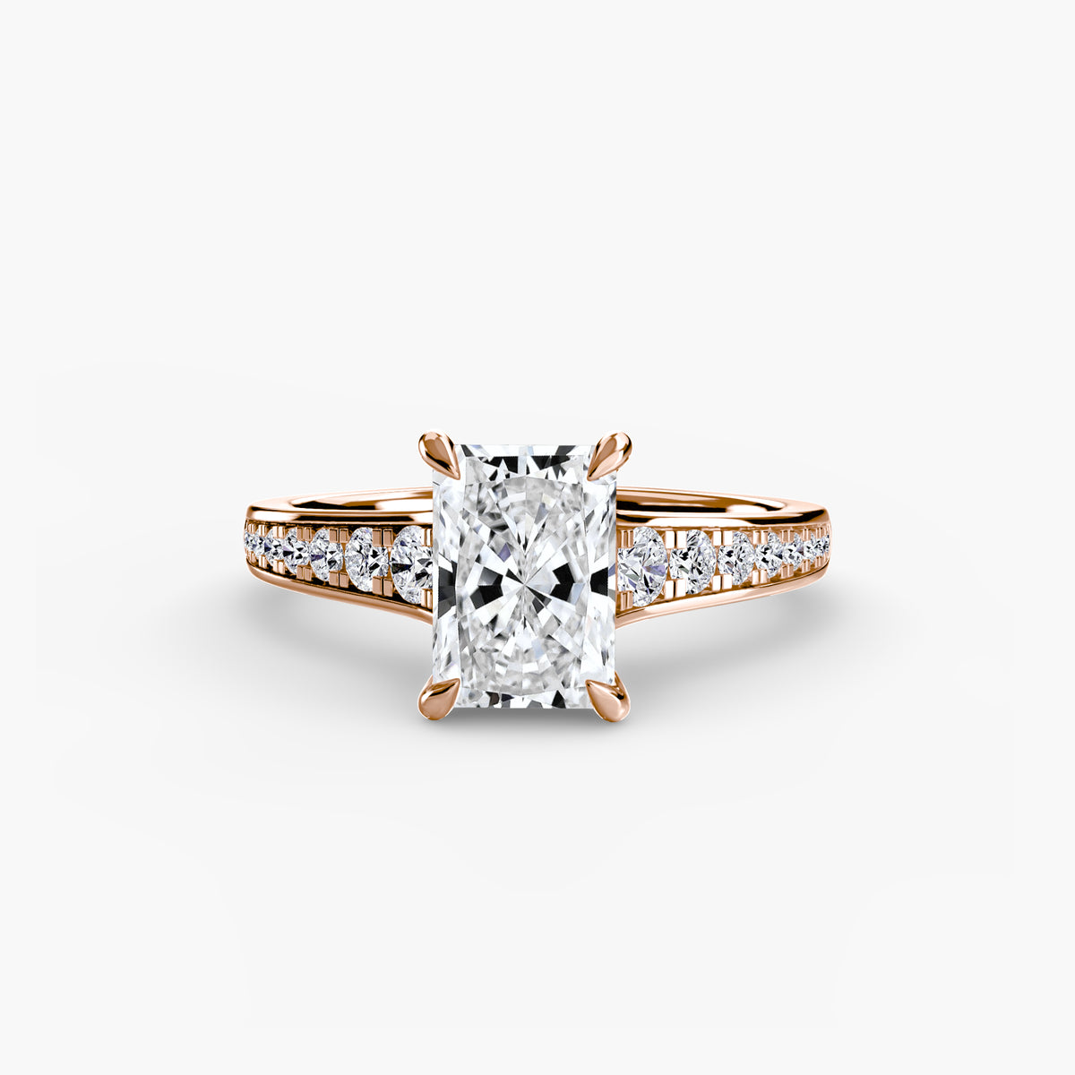 Solitaire with Pavé 7 – Ringfassung / Ring setting
