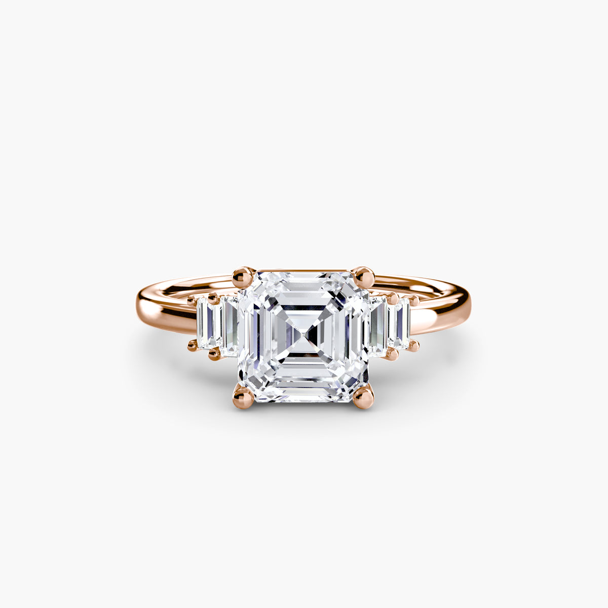 Baguette Accent Solitaire – Ringfassung / Ring setting