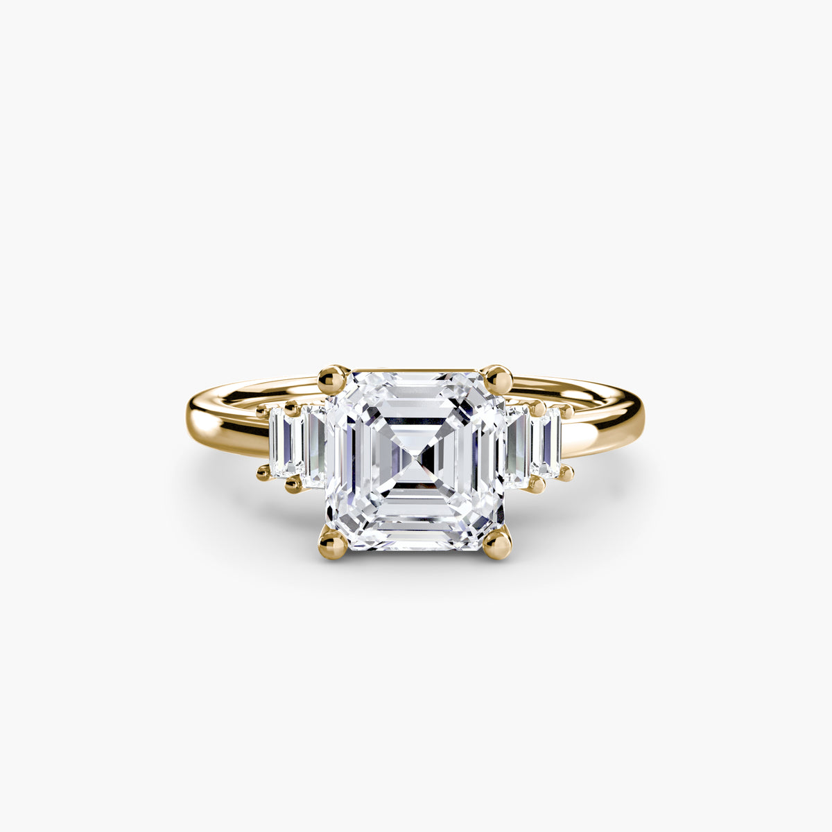 Baguette Accent Solitaire – Ringfassung / Ring setting