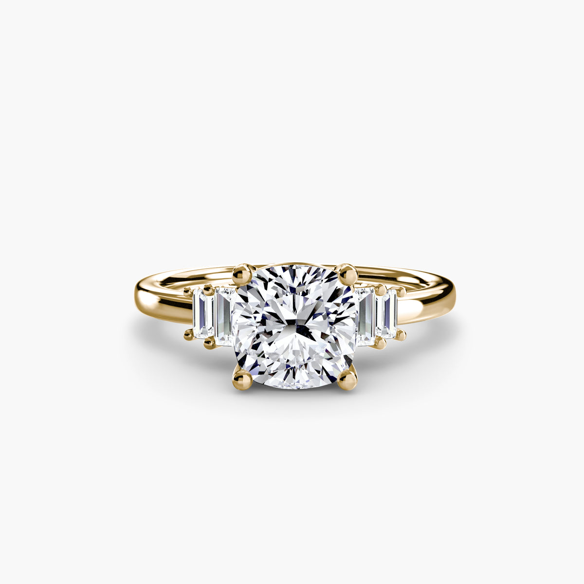 Baguette Accent Solitaire – Ringfassung / Ring setting