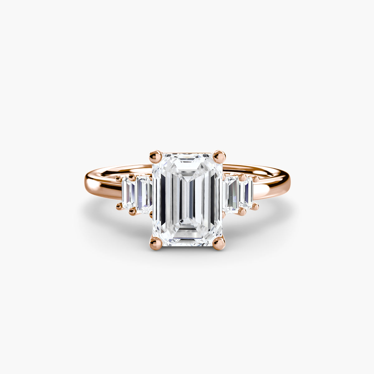 Baguette Accent Solitaire – Ringfassung / Ring setting