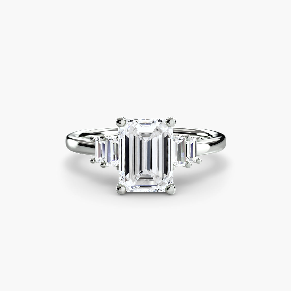 Baguette Accent Solitaire – Ringfassung / Ring setting