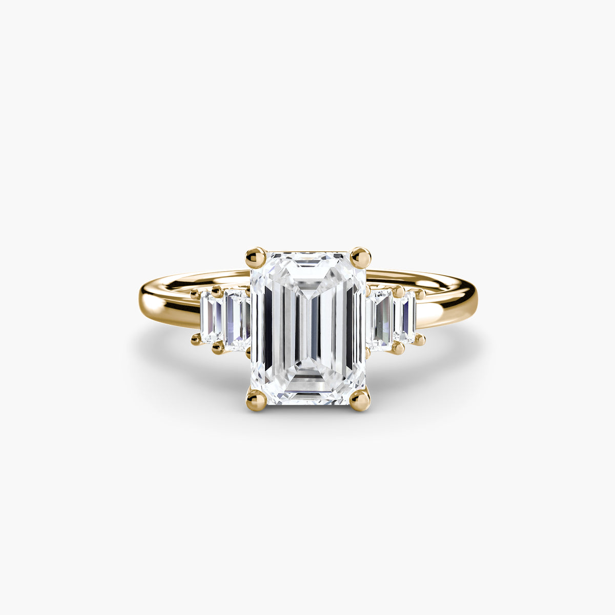 Baguette Accent Solitaire – Ringfassung / Ring setting