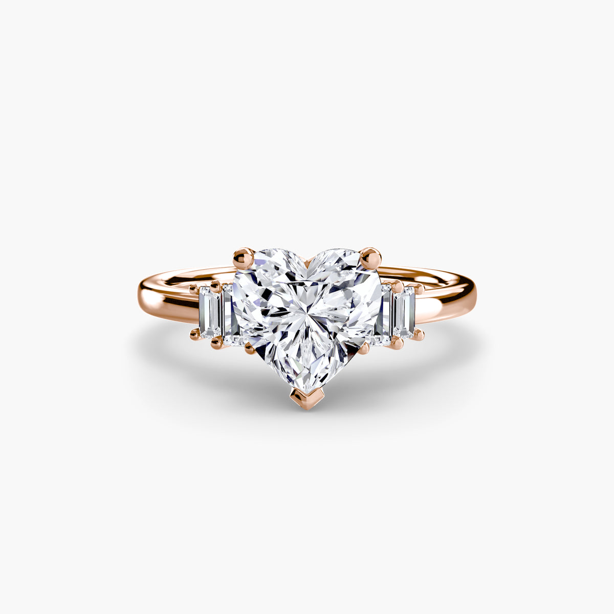 Baguette Accent Solitaire – Ringfassung / Ring setting