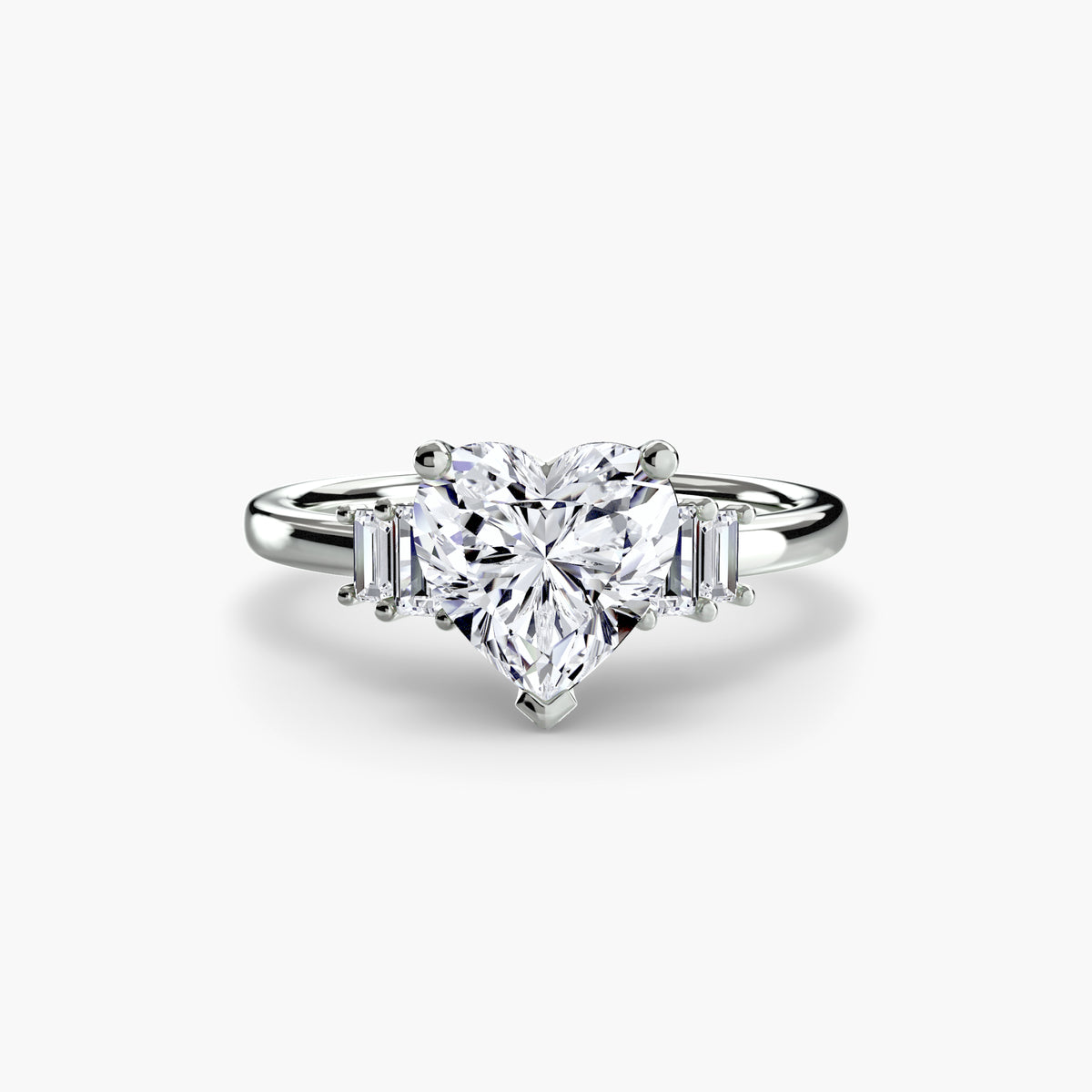 Baguette Accent Solitaire – Ringfassung / Ring setting