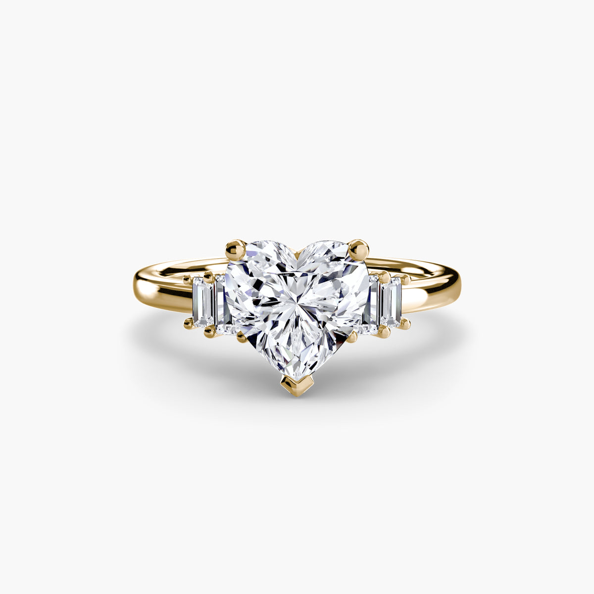 Baguette Accent Solitaire – Ringfassung / Ring setting