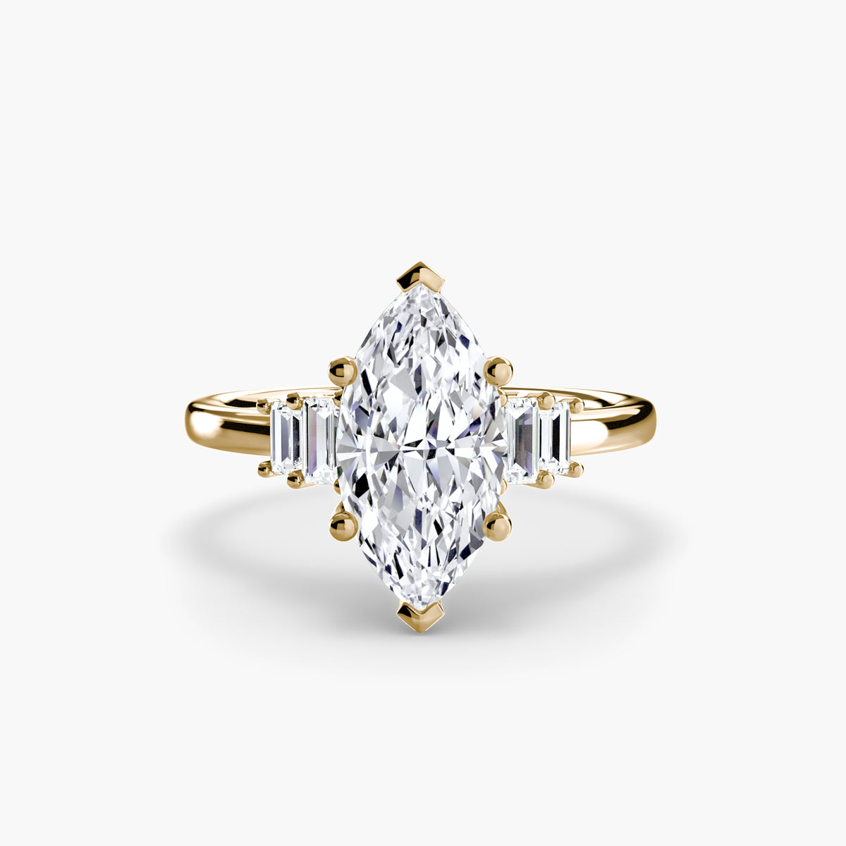Baguette Accent Solitaire – Ringfassung / Ring setting