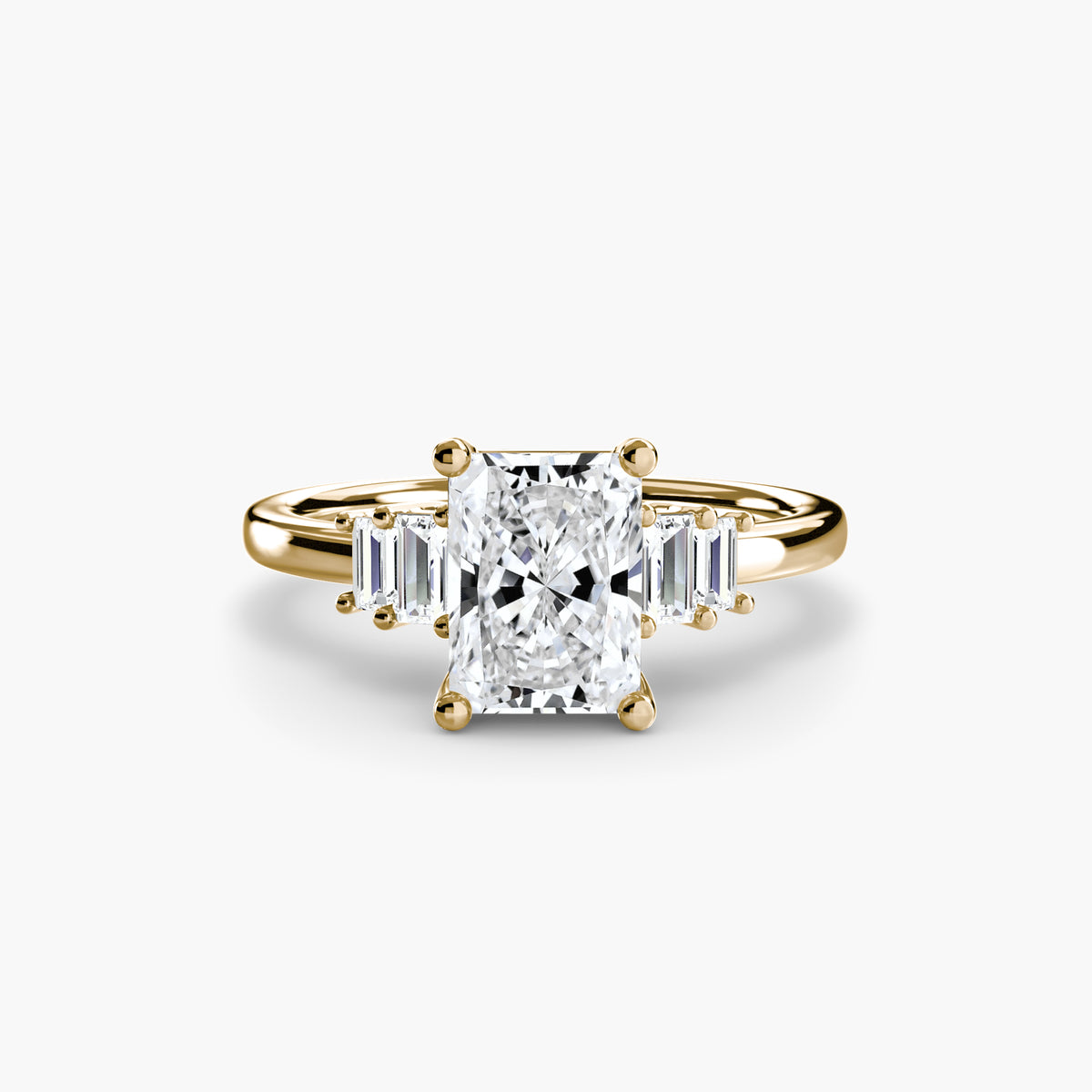 Baguette Accent Solitaire – Ringfassung / Ring setting