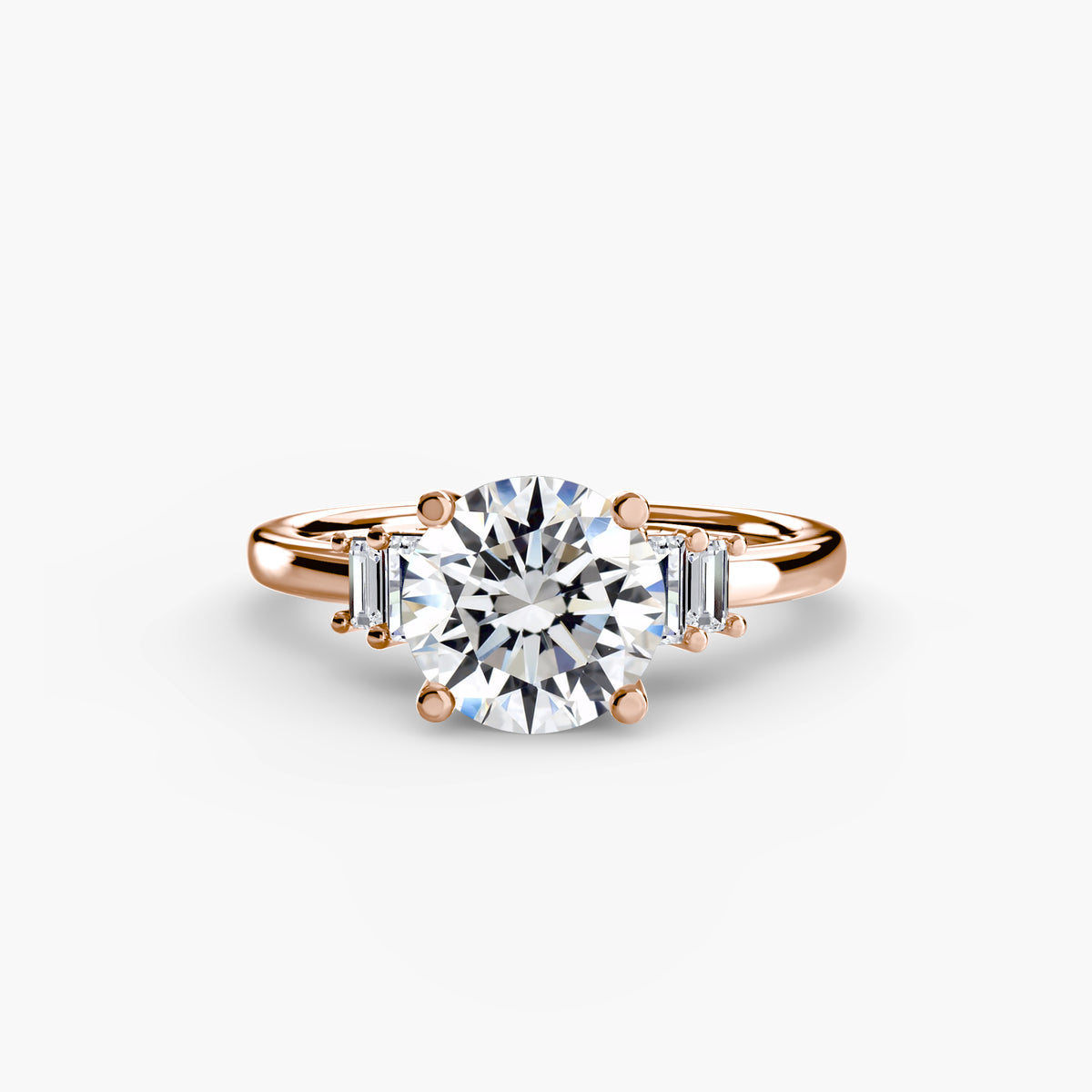 Baguette Accent Solitaire – Ringfassung / Ring setting