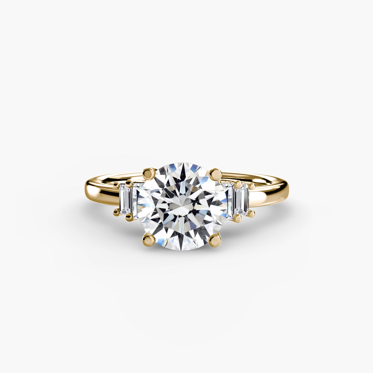 Baguette Accent Solitaire – Ringfassung / Ring setting