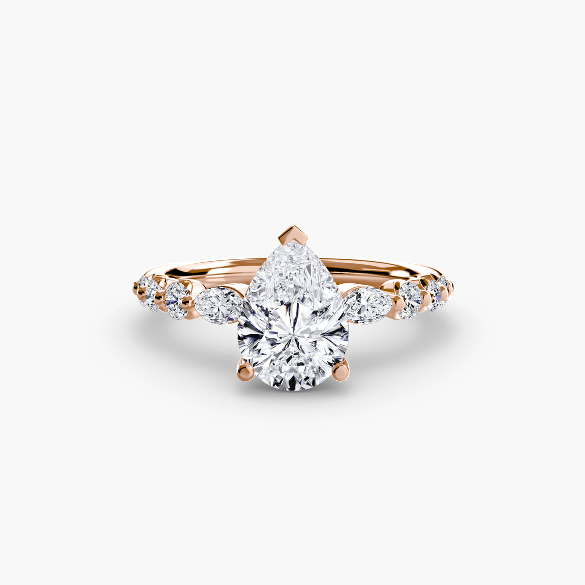 The Tiered Accent Ring – Ringfassung / Ring setting