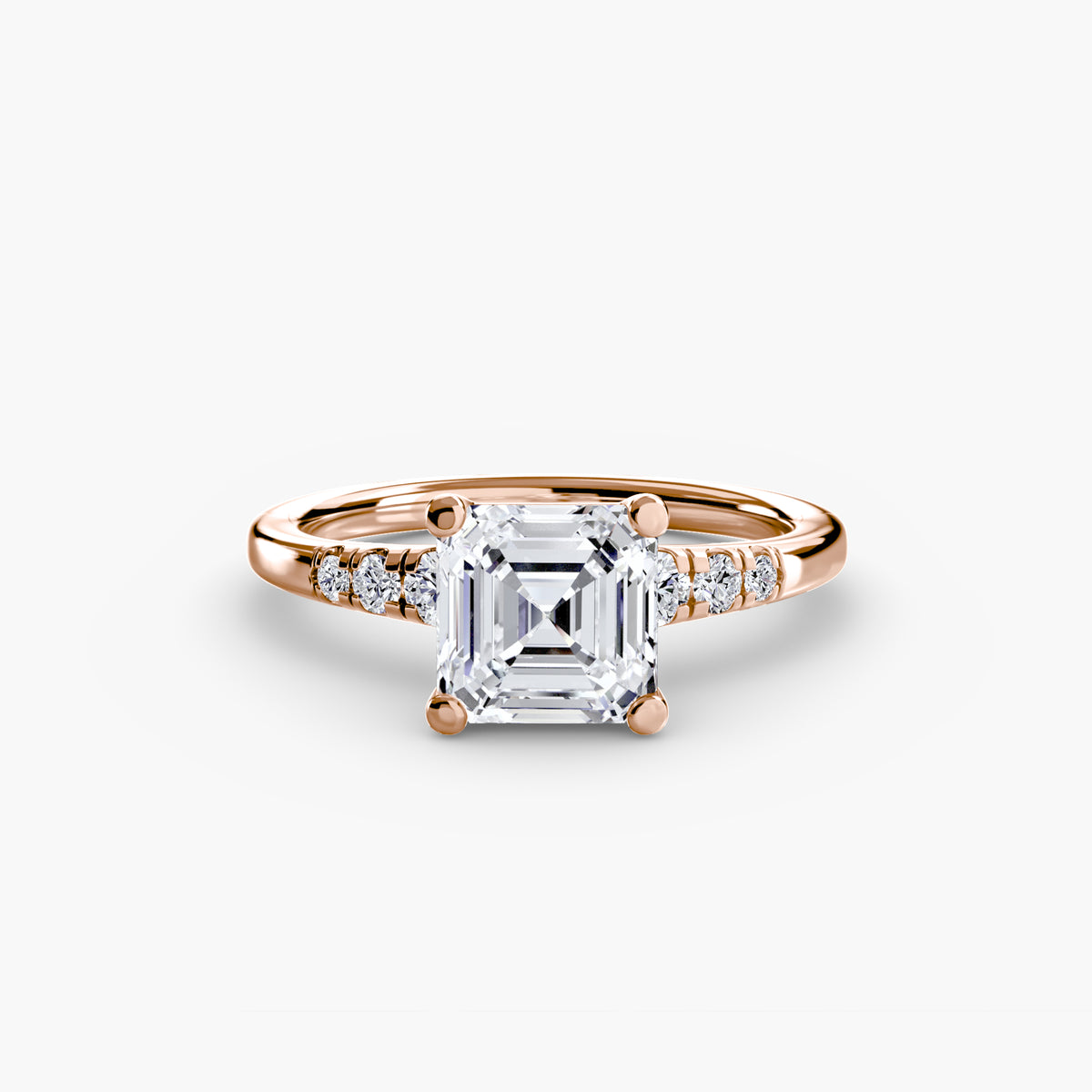 Solitaire with Shoulder Accents – Ringfassung / Ring setting