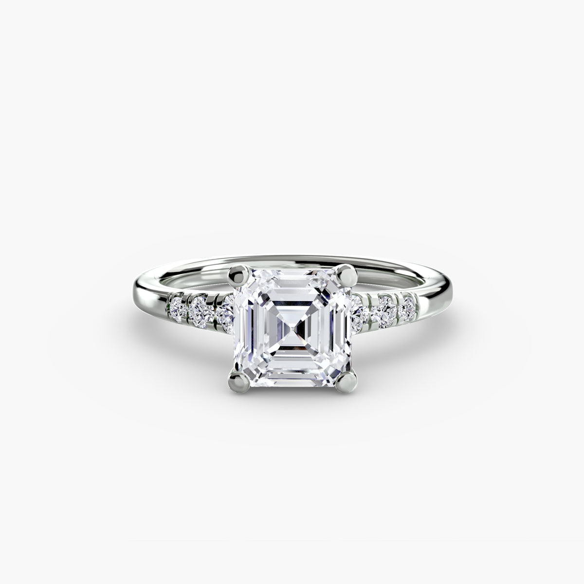 Solitaire with Shoulder Accents – Ringfassung / Ring setting