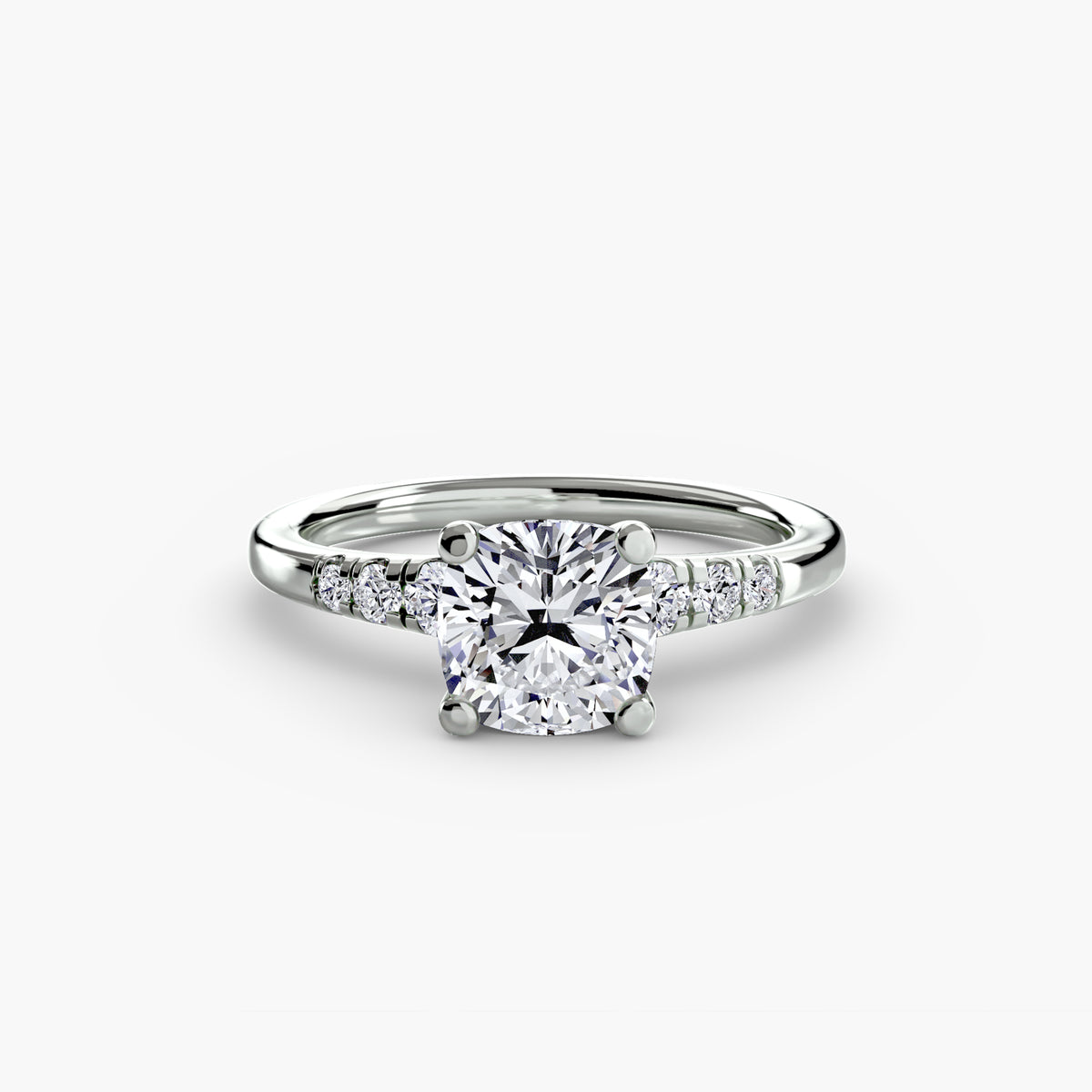 Solitaire with Shoulder Accents – Ringfassung / Ring setting