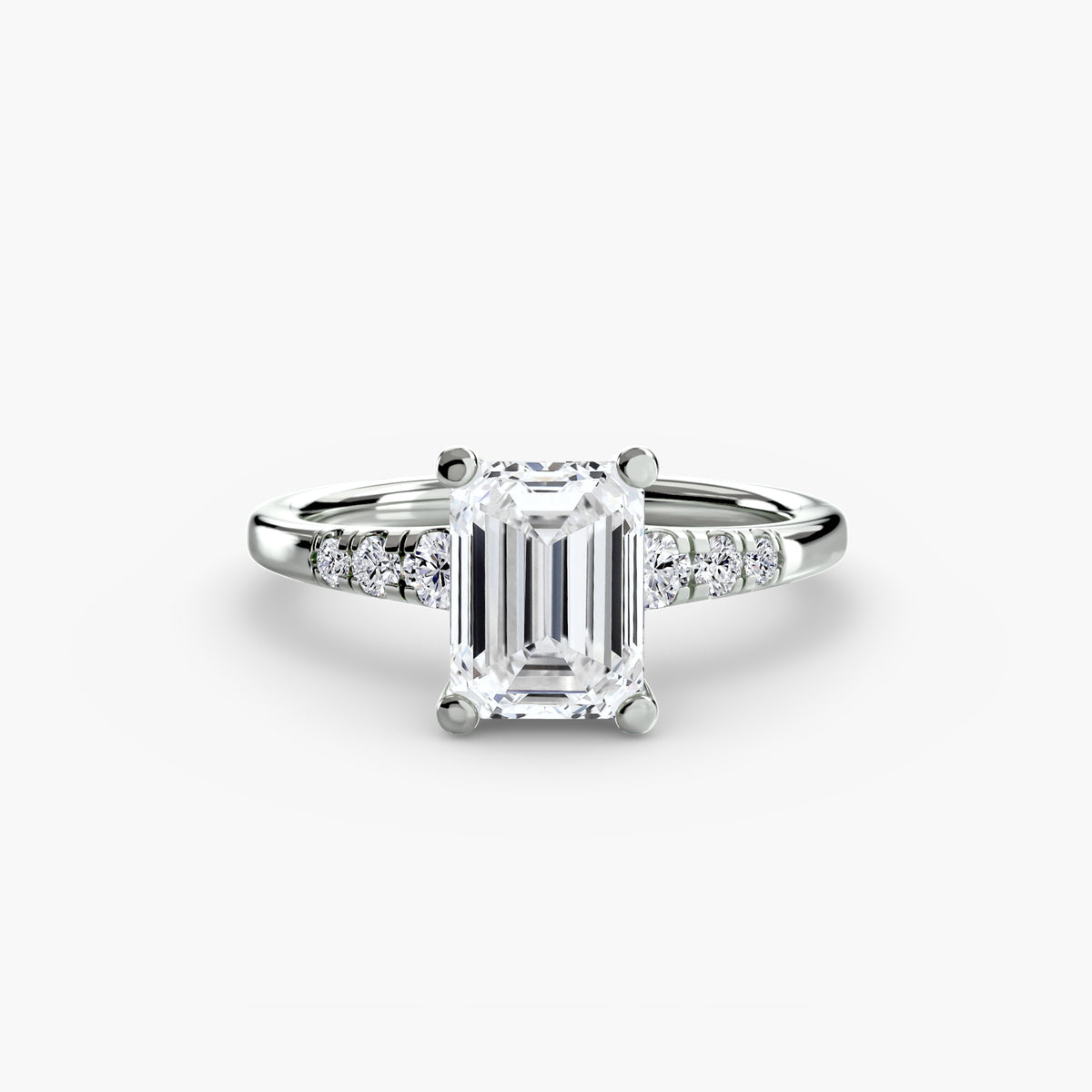 Solitaire with Shoulder Accents – Ringfassung / Ring setting