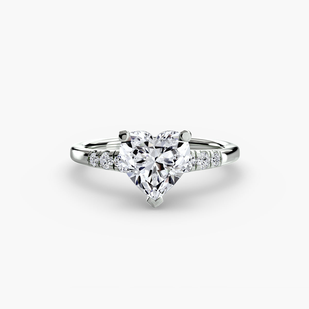Solitaire with Shoulder Accents – Ringfassung / Ring setting