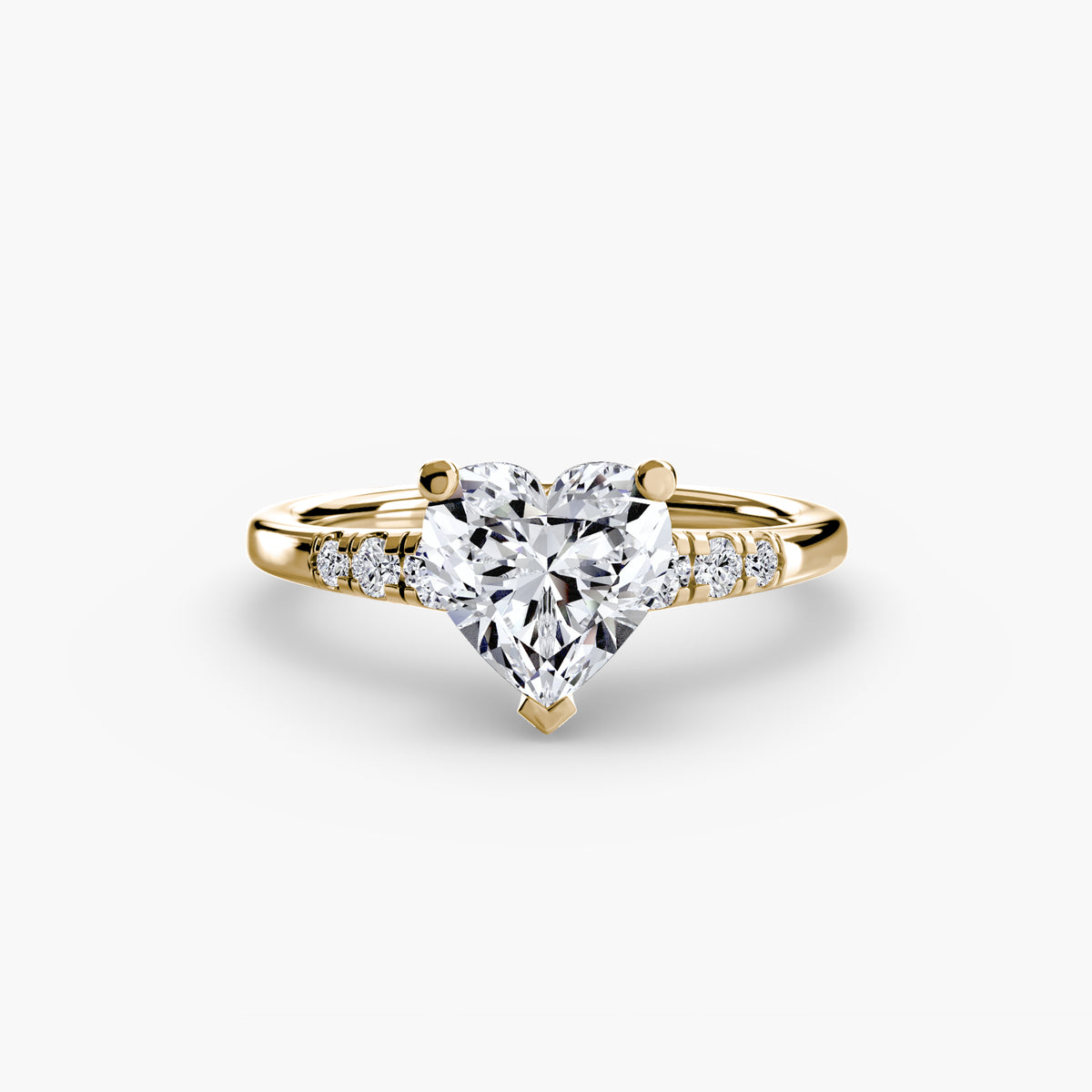 Solitaire with Shoulder Accents – Ringfassung / Ring setting