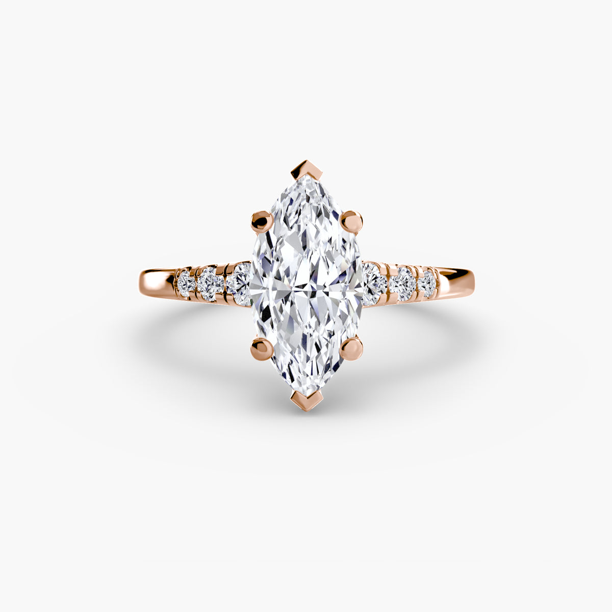 Solitaire with Shoulder Accents – Ringfassung / Ring setting