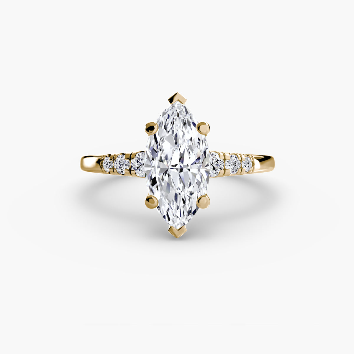 Solitaire with Shoulder Accents – Ringfassung / Ring setting