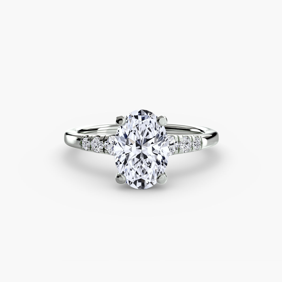 Solitaire with Shoulder Accents – Ringfassung / Ring setting