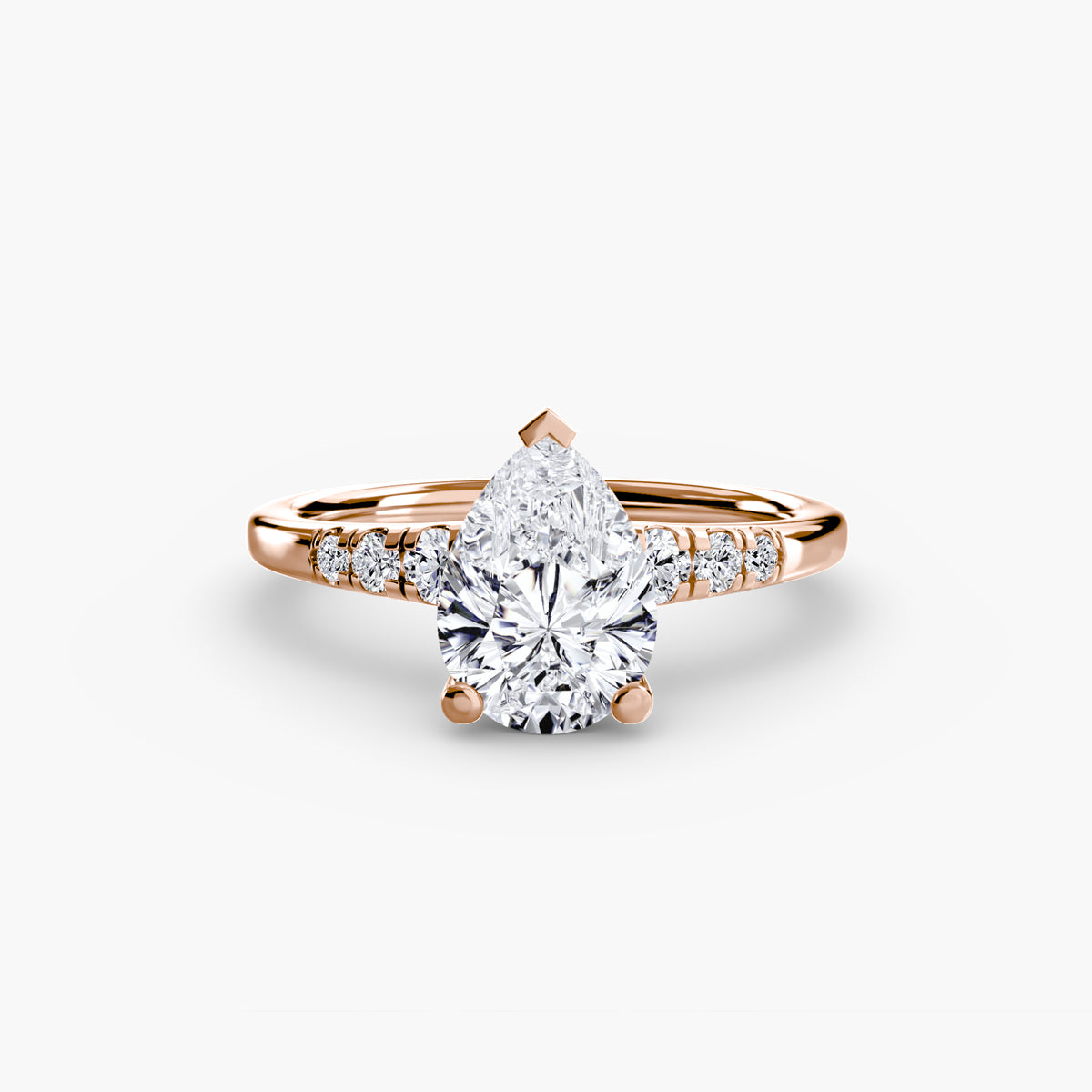 Solitaire with Shoulder Accents – Ringfassung / Ring setting