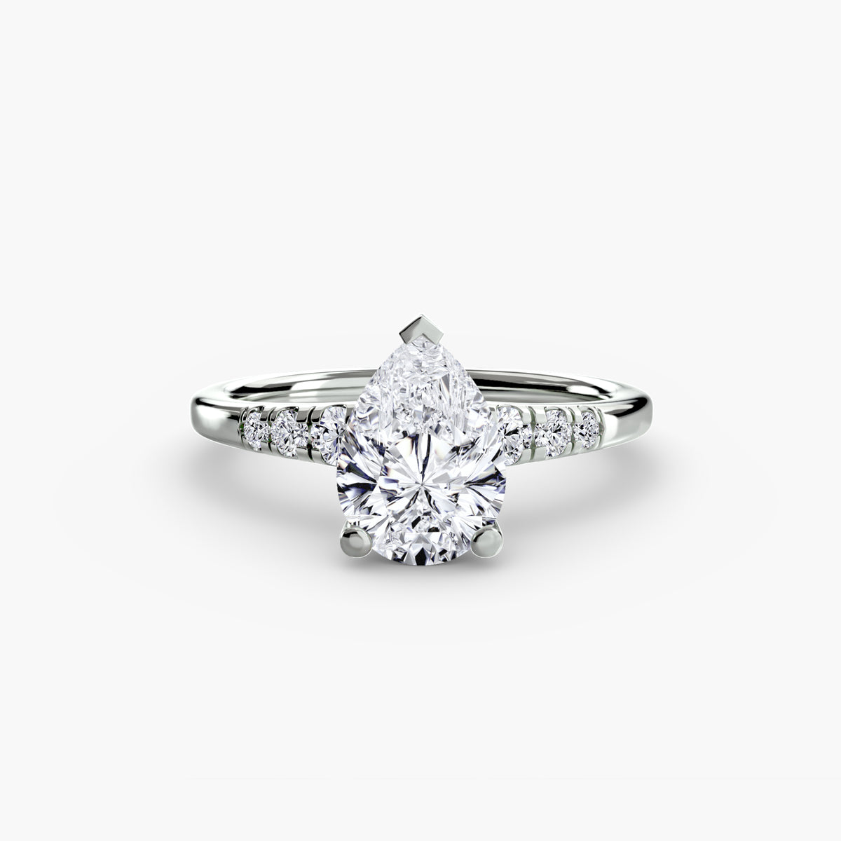 Solitaire with Shoulder Accents – Ringfassung / Ring setting