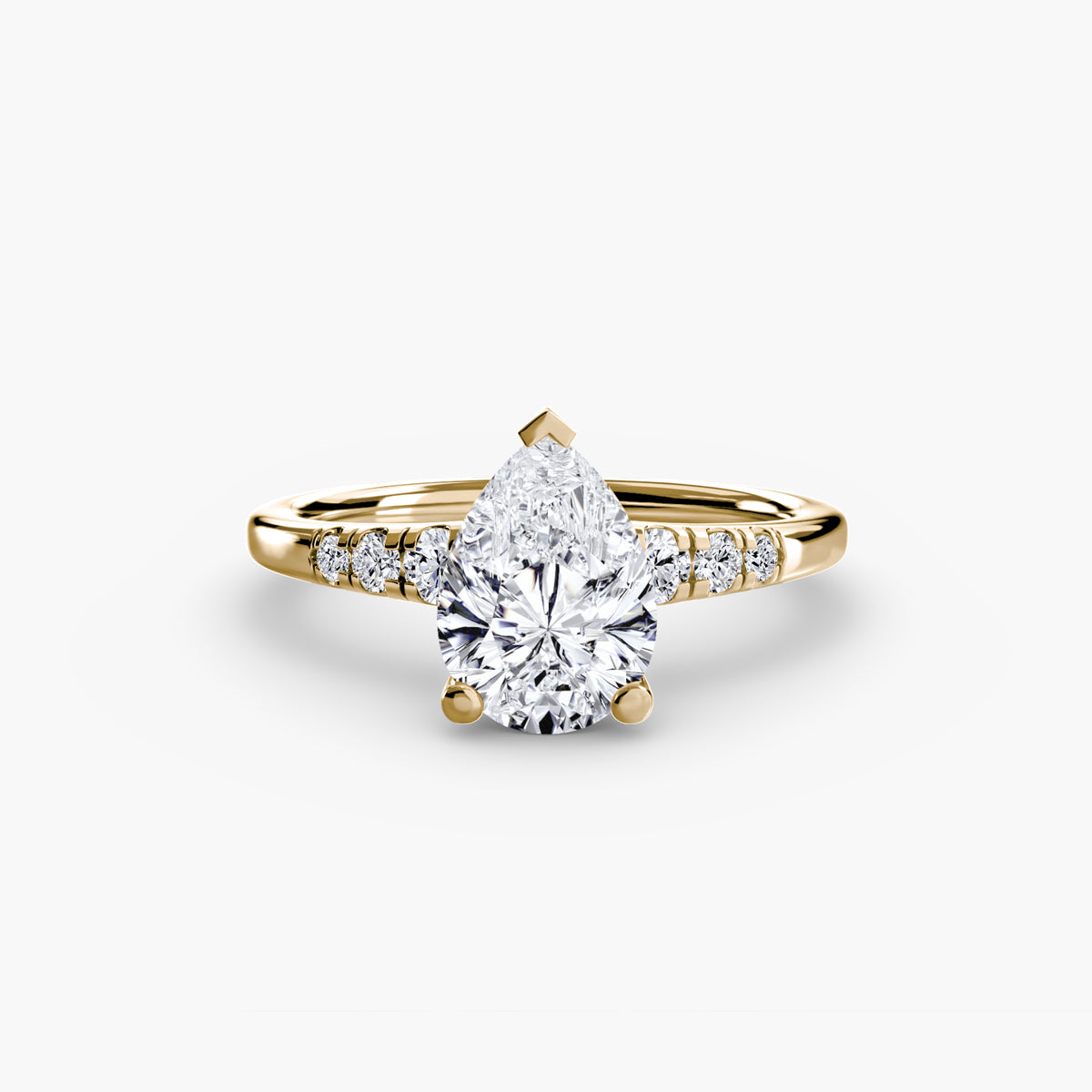 Solitaire with Shoulder Accents – Ringfassung / Ring setting