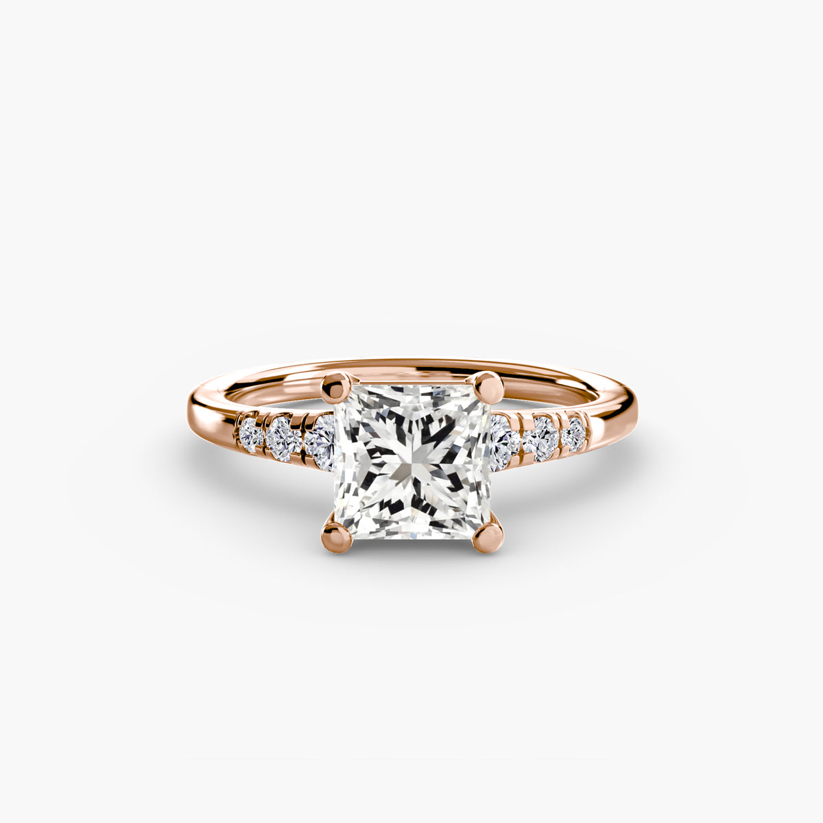 Solitaire with Shoulder Accents – Ringfassung / Ring setting