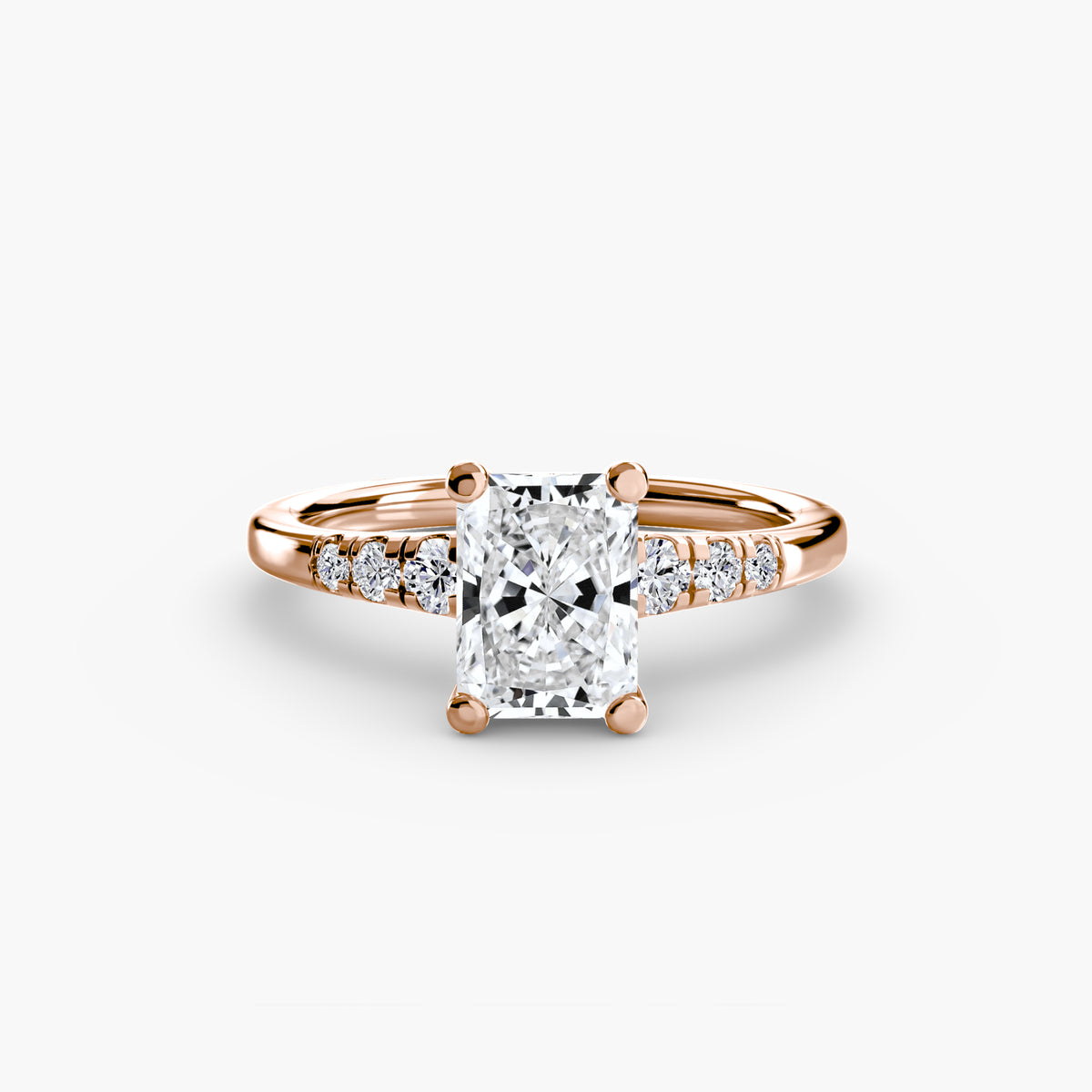 Solitaire with Shoulder Accents – Ringfassung / Ring setting