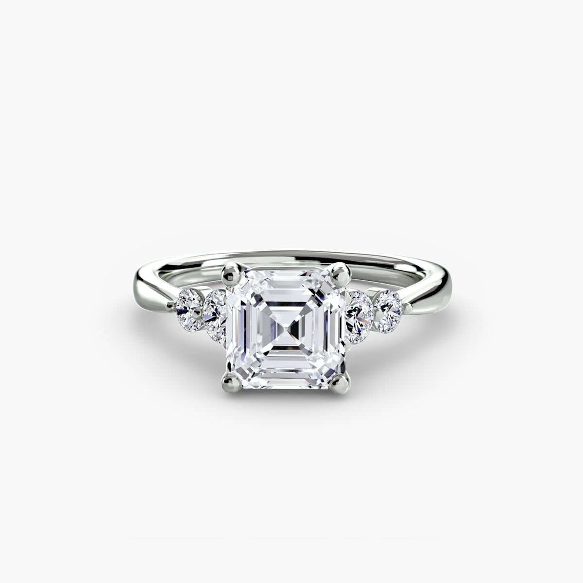 Solitaire with Shoulder Accents 2 – Ringfassung / Ring setting