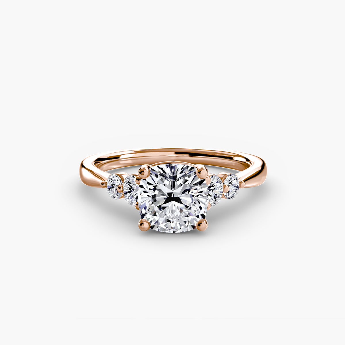 Solitaire with Shoulder Accents 2 – Ringfassung / Ring setting