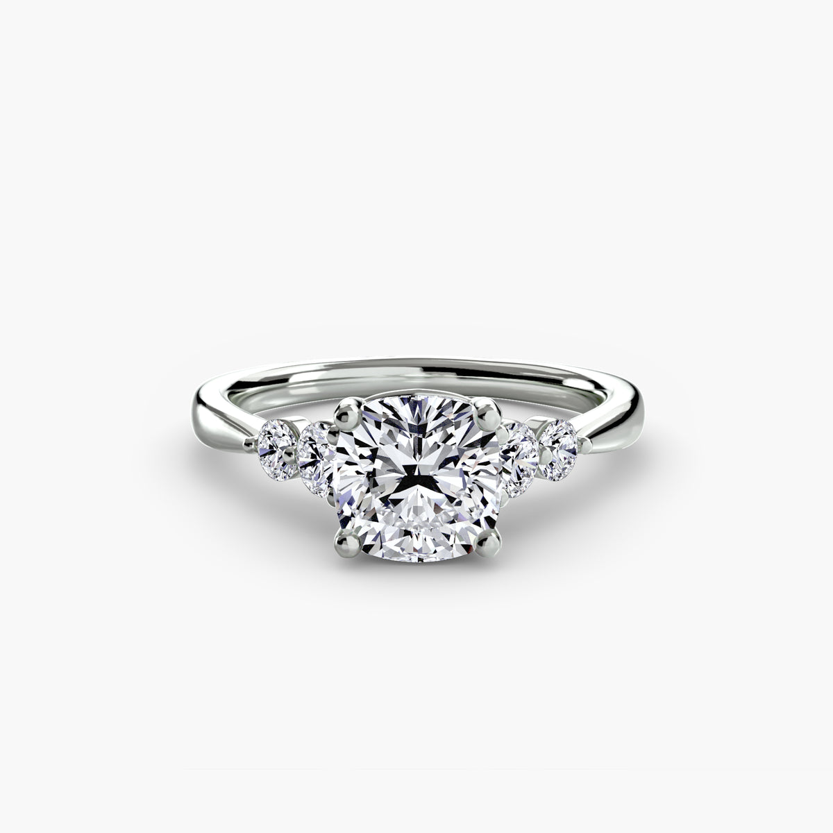 Solitaire with Shoulder Accents 2 – Ringfassung / Ring setting