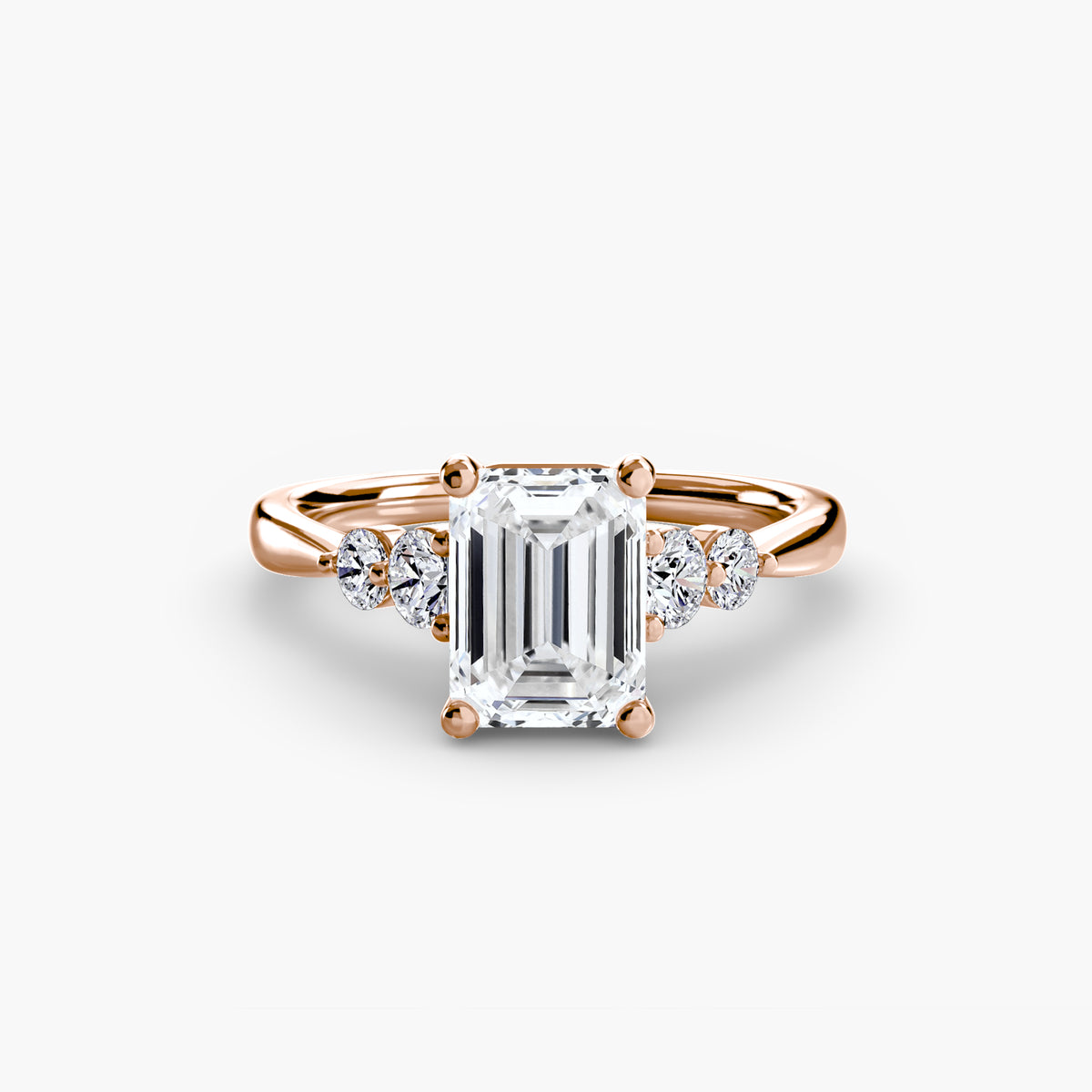 Solitaire with Shoulder Accents 2 – Ringfassung / Ring setting