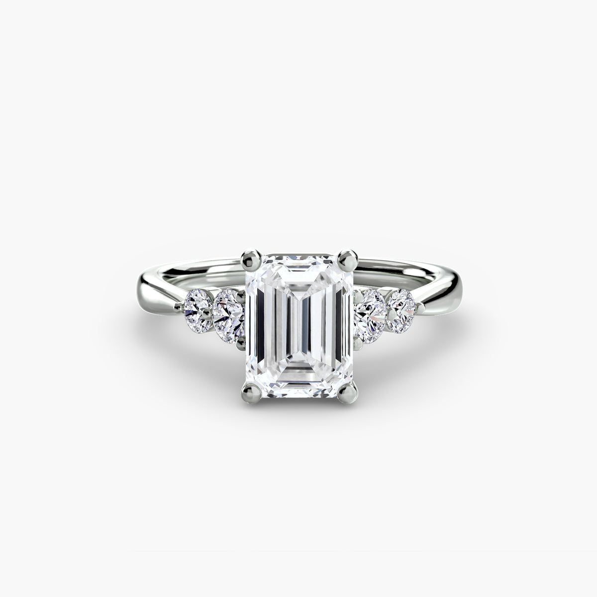Solitaire with Shoulder Accents 2 – Ringfassung / Ring setting