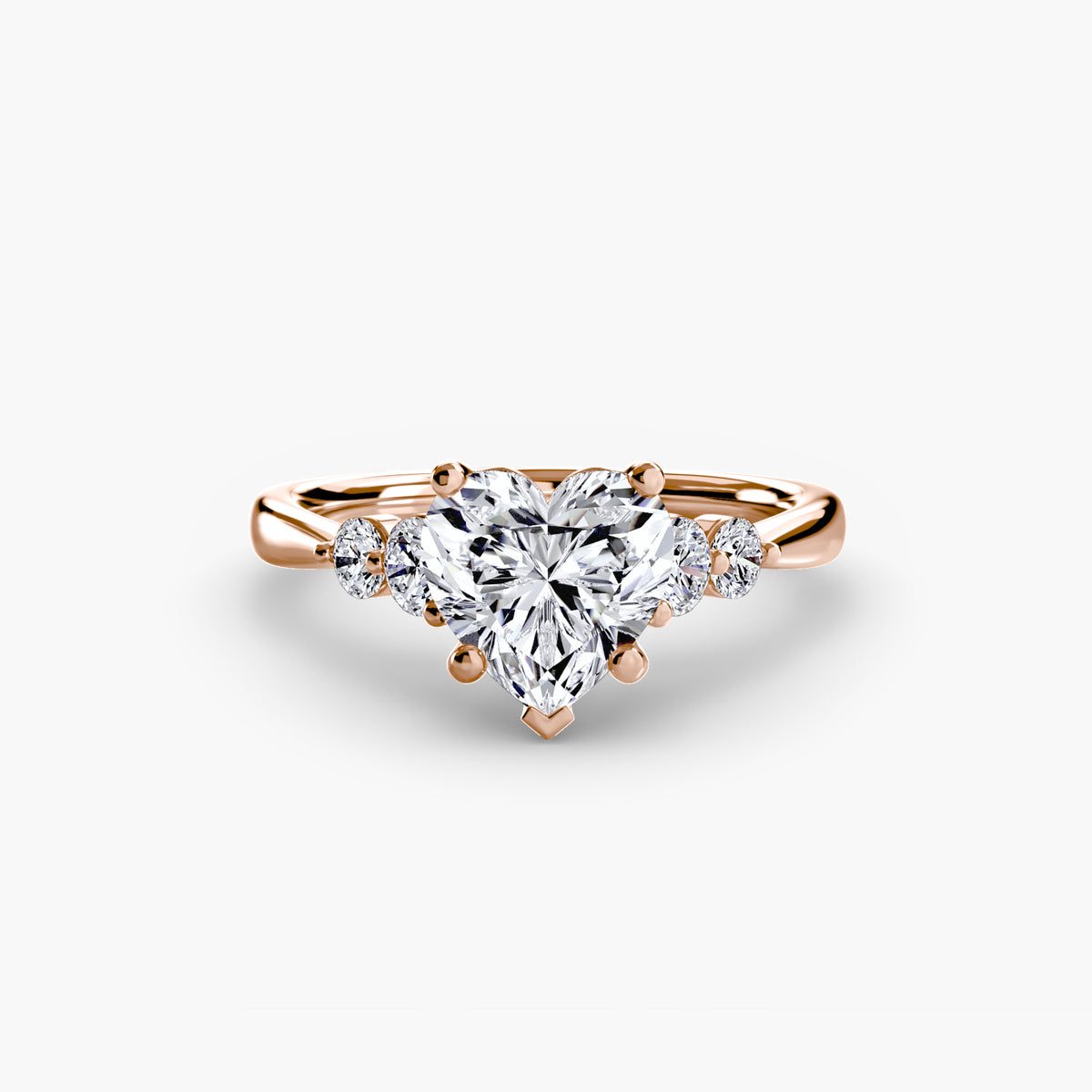 Solitaire with Shoulder Accents 2 – Ringfassung / Ring setting